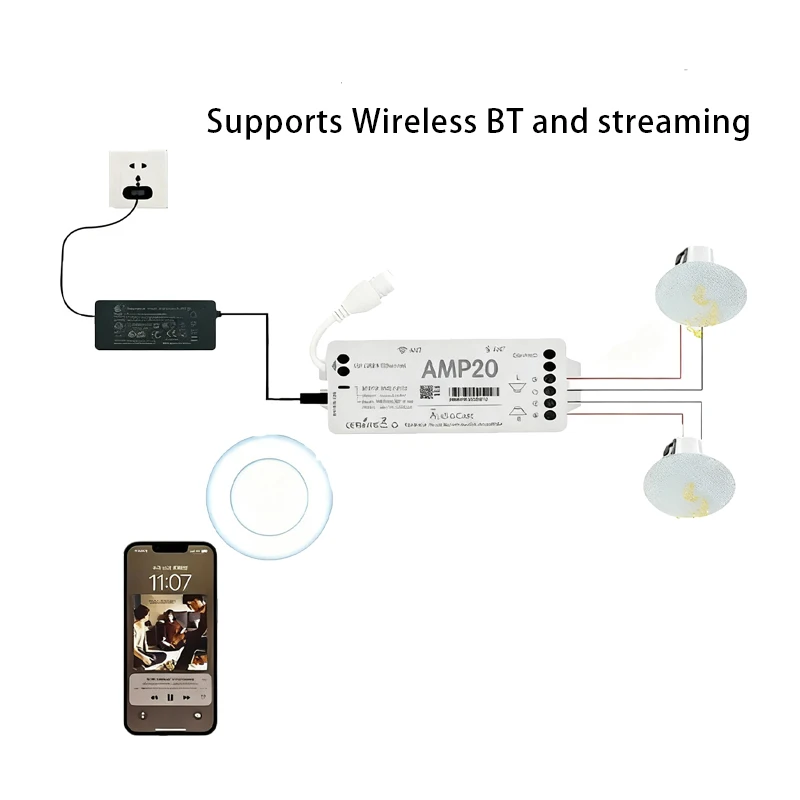Audio Youtube Music Free - Audiocast Amp20 Wireless Streaming Amp Multi