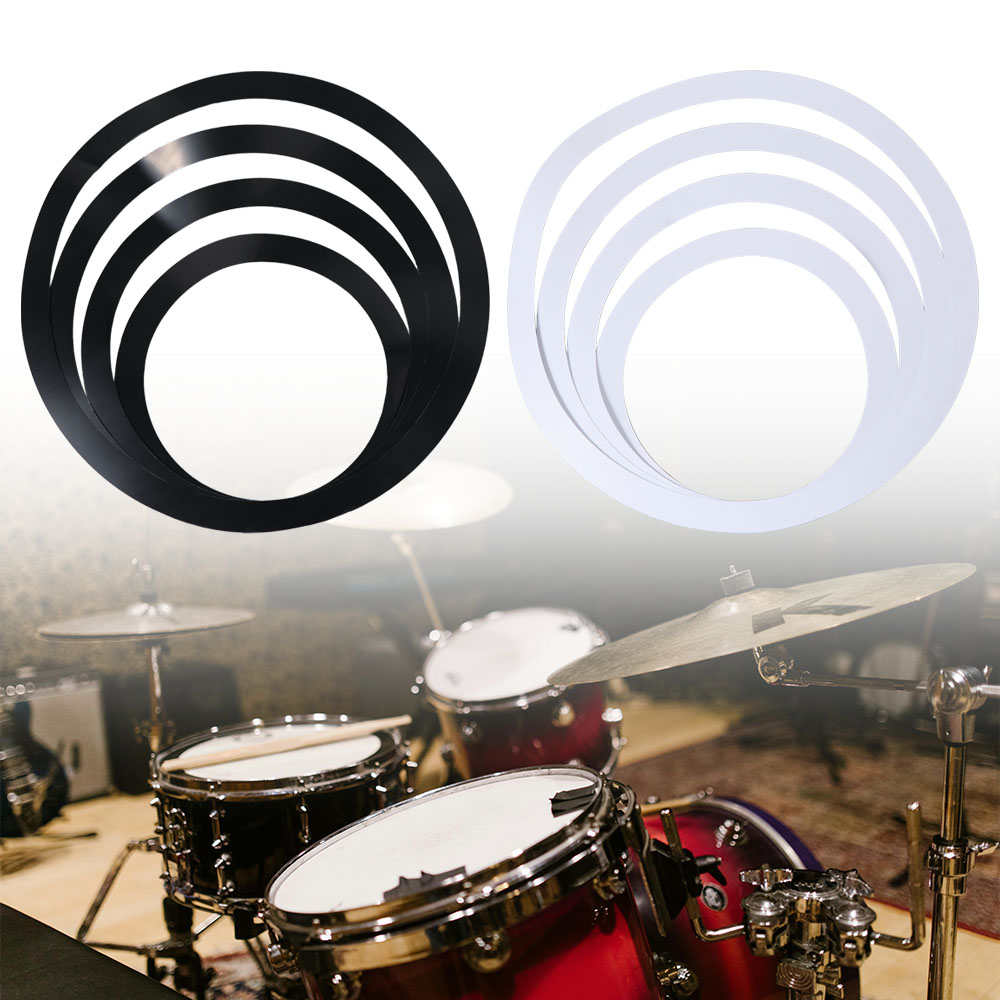 Drum Practice Pad - Round Shape Drum Mute Rings Dampeners