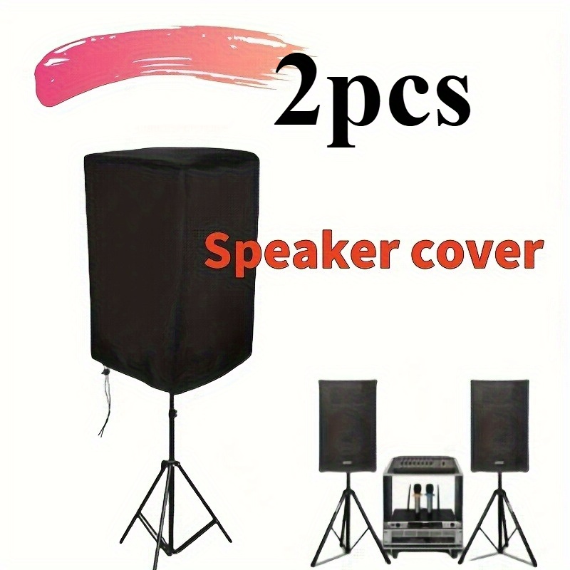 Audio Music Only - 2PCS Black Oxford Cloth Speaker Cover