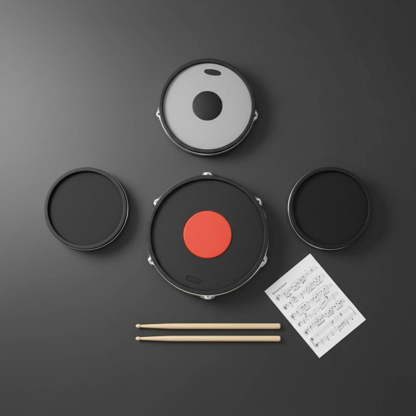 Rubber Drum and Cymbal Mutes N - Drum Practice Pad review and price