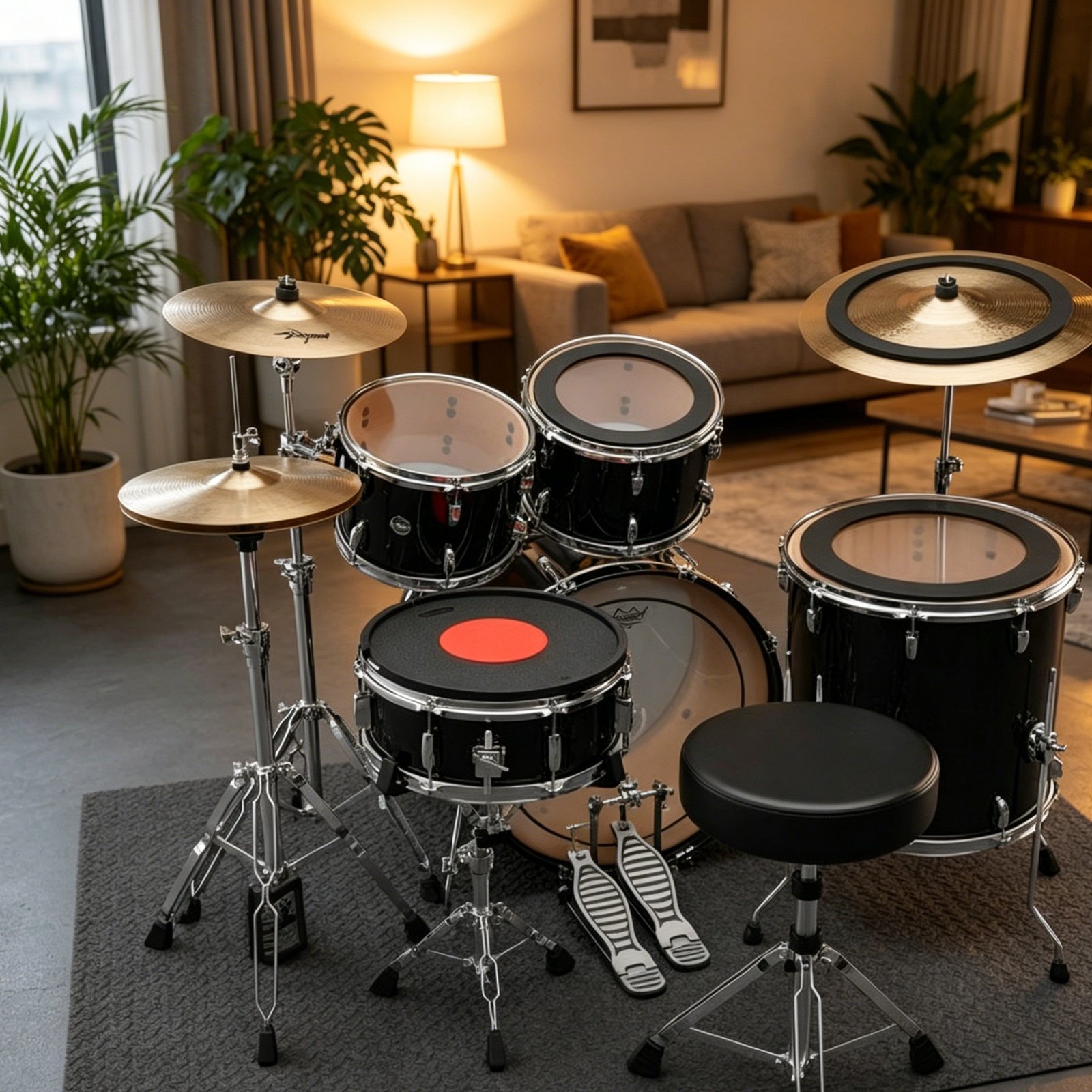 Rubber Drum and Cymbal Mutes N - Drum Practice Pad review and price